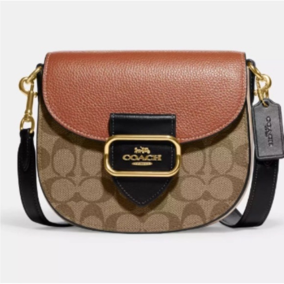 Coach Handbags - Coach Morgan Saddle Bag In Colorblock Signature Canvas CE565